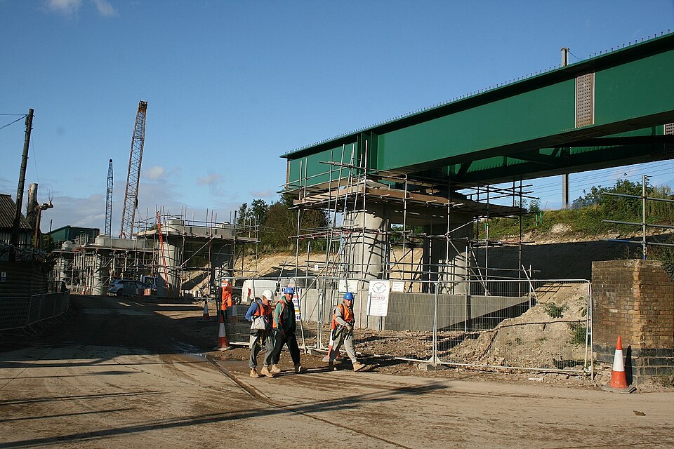Rail flyover crew